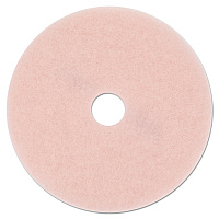 Ultra High-Speed Eraser Floor Burnishing Pad 3600, 27" Diameter, Pink, 5/Carton (25863)