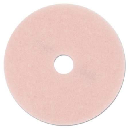 3M Ultra High-Speed Eraser Floor Burnishing Pad 3600, 27" Diameter, Pink, 5/Carton (25863)