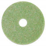 Low-Speed TopLine Autoscrubber Floor Pads 5000, 16" Diameter, Green/Orange, 5/Carton (18048)