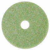 Low-Speed TopLine Autoscrubber Floor Pads 5000, 17" Diameter, Green/Amber, 5/Carton (18049)