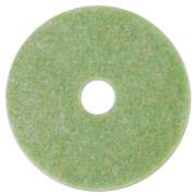 3M Low-Speed TopLine Autoscrubber Floor Pads 5000, 17" Diameter, Green/Amber, 5/Carton (18049)