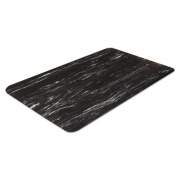 Crown Cushion-Step Surface Mat, 24 x 36, Marbleized Rubber, Black (CU2436BK)