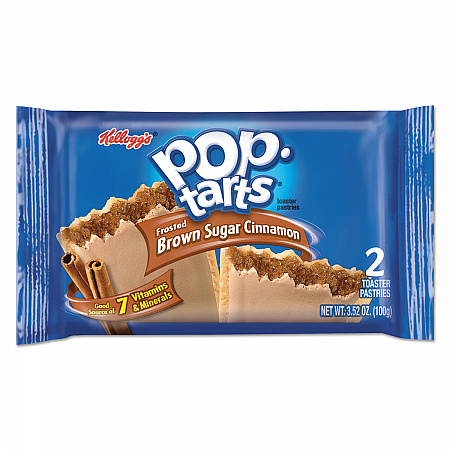 Pop Tarts, Frosted Brown Sugar Cinnamon, 3.52 oz, 2/Pack, 6 Packs/Box (31131)