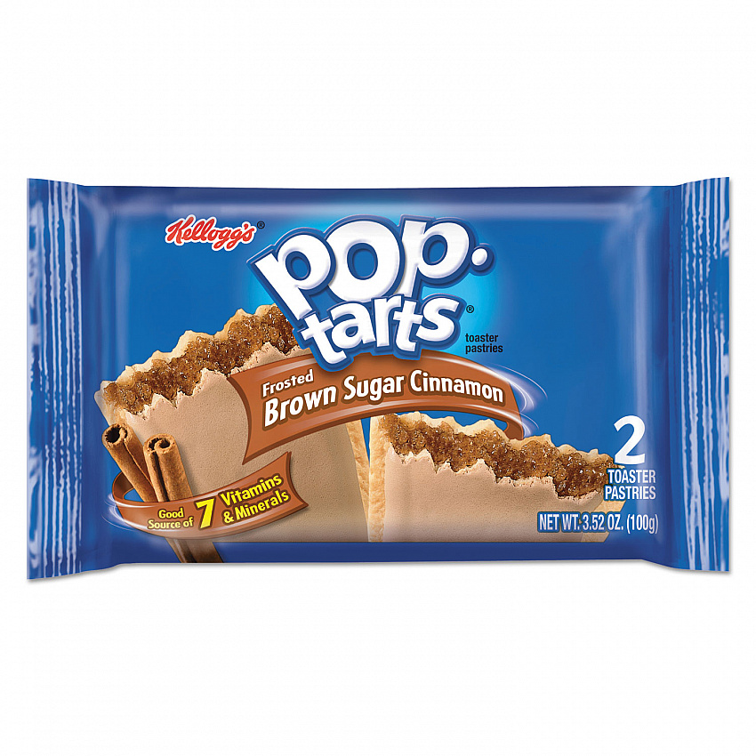 Pop Tarts, Frosted Brown Sugar Cinnamon, 3.52 oz, 2/Pack, 6 Packs/Box (31131)