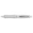 Pilot Dr. Grip PureWhite Advanced Ink Ballpoint Pen, Retractable, Medium 1 mm, Black Ink, White/Crystal Barrel (36204)