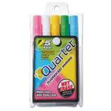 Quartet Glo-Write Fluorescent Marker Five-Color Set, Medium Bullet Tip, Assorted Colors, 5/Set (5090)