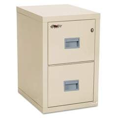 FireKing Compact Turtle Insulated Vertical File, 1-Hour Fire, 2 Legal/Letter File Drawers, Parchment, 17.75" x 22.13" x 27.75" (2R1822CPA)