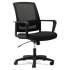 OIF Mesh Mid-Back Chair, Supports Up to 225 lb, 17" to 21.5" Seat Height, Black (MS4217)