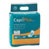 Medline Capri Plus Bladder Control Pads, Extra Plus, 6.5" x 13.5", 28/Pack (BCPE02)