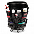 Brute Caddy Bag, 12 Compartments, 11.39 w x 15.38 Diameter, Black, 6/Carton (1867533CT)