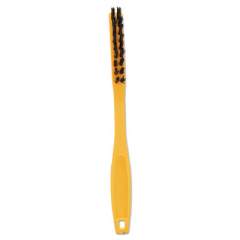 Rubbermaid Commercial Synthetic-Fill Tile and Grout Brush, 8 1/2" Long, Yellow Plastic Handle (9B56BLA)