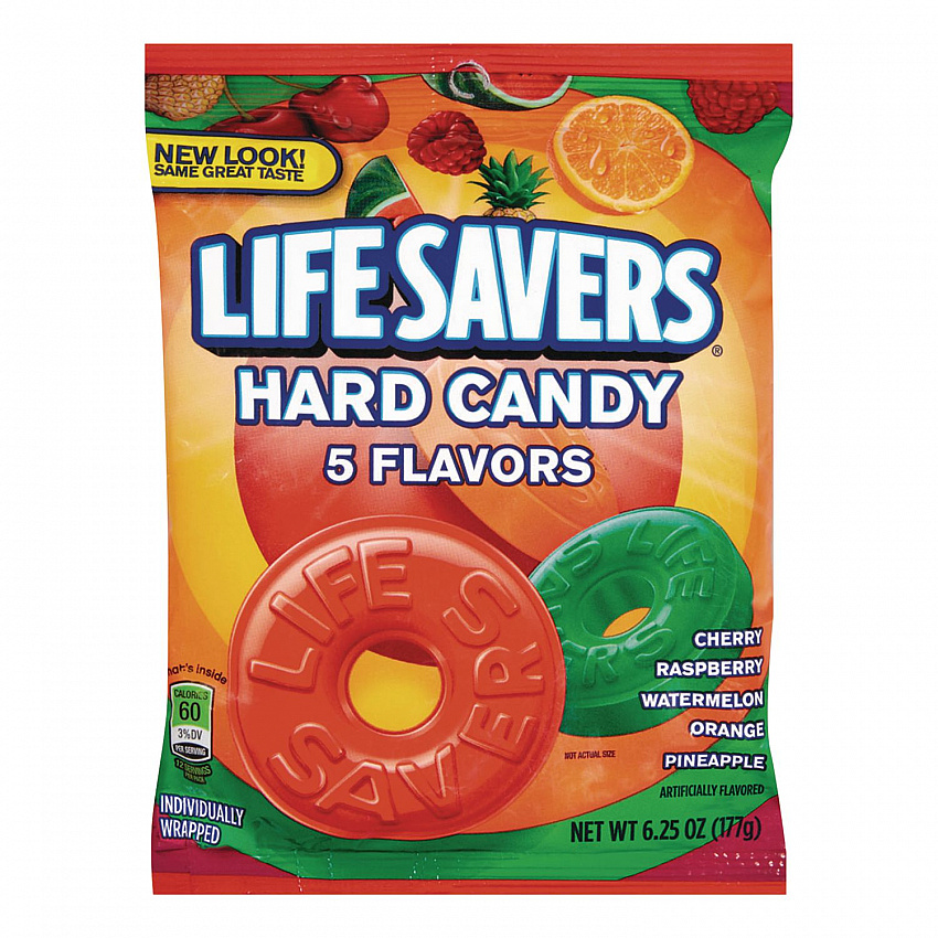 Hard Candy, Original Five Flavors, 6.25 oz Bag (88501)