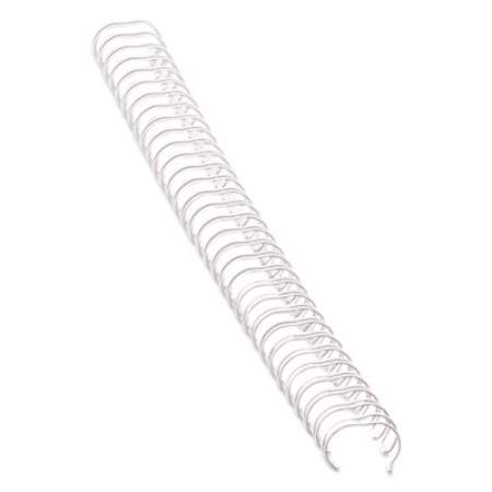 Fellowes Wire Bindings, 3/8" Diameter, 80 Sheet Capacity, White, 25/Pack (52542)
