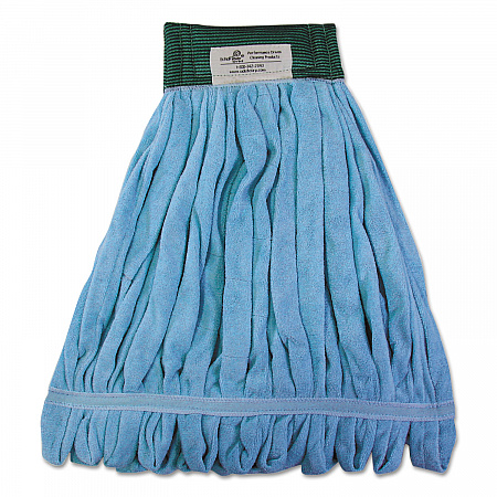 Microfiber Looped-End Wet Mop Heads, Large, Blue, 12/Carton (MWTLBCT)