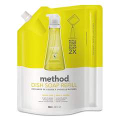 Method Dish Soap Refill, Lemon Mint, 36 oz Pouch, 6/Carton (01341)