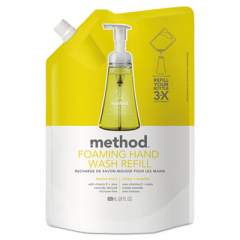 Method Foaming Hand Wash Refill, Lemon Mint, 28 oz Pouch, 6/Carton (01365CT)