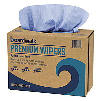 Hydrospun Wipers, 8.26 x 16.75, Blue, 100 Wipes/Box, 10 Boxes/Carton (P070IDB)