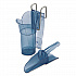 Saf-T-Scoop and Guardian System for Ice Machines, 6 oz to 10 oz Ice Scoop, Transparent Blue (SI5000)