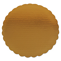 Gold Cake Circles, Single Wall Construction, 9" Diameter, Gold, Paper, 200/Carton (1610)