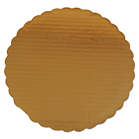 Gold Cake Circles, Single Wall Construction, 14" Diameter x 0.13" h, Gold, Paper, 100/Carton (1625)