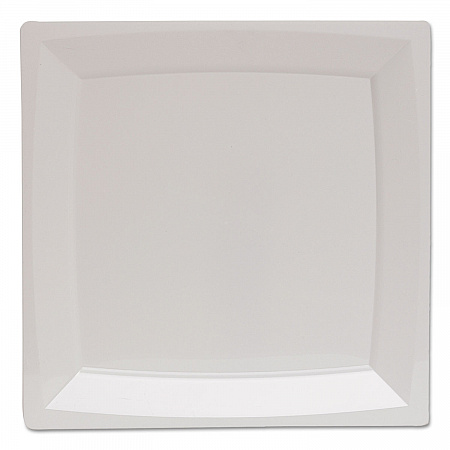 Milan Plastic Dinnerware, Plate, 6.75 x 6.75, White, 12/Bag, 14 Bags/Carton (MS75W)