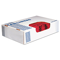 Healthcare Biohazard Printed Can Liners, Biohazard Infectious Waste, 10 gal, 1.3 mil, 24" x 23", Red, Flat Pack, 500/Carton (A4823PR)
