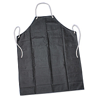 8415006345023, SKILCRAFT Laboratory Apron, Rubber/Aluminum/Nylon, 35 x 45, One Size Fits Most, Black (6345023)