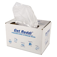 Get Reddi Freezer Food Storage Bags for Full-Size Bun Pans, Includes Twist-Ties, 27" x 37", Natural, 200/Carton (PBR37HD)