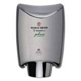 WORLD DRYER Smartdri Hand Dryer Plus, Stainless Steel, Brushed (K973P2)