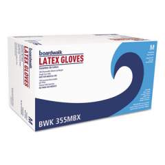 Boardwalk General Purpose Powdered Latex Gloves, Medium, Natural, 4 2/5 mil, 1000/Carton (355MCT)