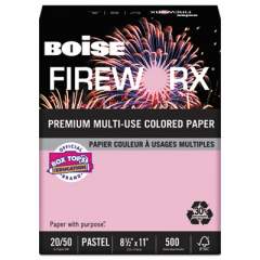 Boise FIREWORX Premium Multi-Use Colored Paper, 20lb, 8.5 x 11, Powder Pink, 500/Ream (MP2201PK)