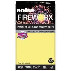 Boise FIREWORX Premium Multi-Use Paper, 20lb, 8.5 x 14, Crackling Canary, 500/Ream (MP2204CY)