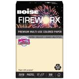 Boise FIREWORX Premium Multi-Use Colored Paper, 20lb, 11 x 17, Flashing Ivory, 500/Ream (MP2207IYRM)