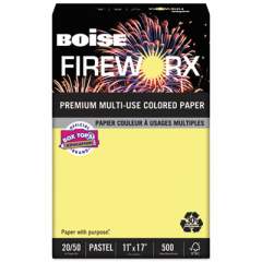 Boise FIREWORX Premium Multi-Use Paper, 20lb, 11 x 17, Crackling Canary, 500/Ream (MP2207CY)