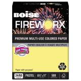 Boise FIREWORX Premium Multi-Use Paper, 24lb, 8.5 x 11, Crackling Canary, 500/Ream (MP2241CY)