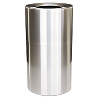 Atrium Aluminum Container with Liner, 35 gal, Aluminum, Satin Aluminum (AOT35SANL)