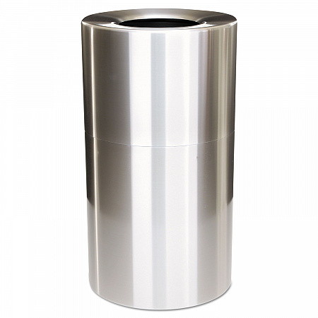 Atrium Aluminum Container with Liner, 35 gal, Aluminum, Satin Aluminum (AOT35SANL)
