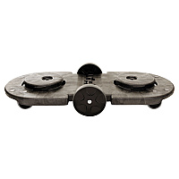 BRUTE Tandem Dolly, Two-Container, 300 lb Capacity, 20.25w x 45d x 8h, Black (264600BLA)