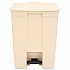 Legacy Step-On Receptacle, 18 gal, Polyethylene, Beige (614500BG)