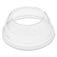 Dart Open-Top Dome Lid For 9-22 Oz Plastic Cups, Clear, 1.9"dia Hole, 1000/carton (DLW662)
