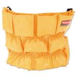 Rubbermaid Commercial Brute Caddy Bag, 12 Pockets, Yellow (264200YW)