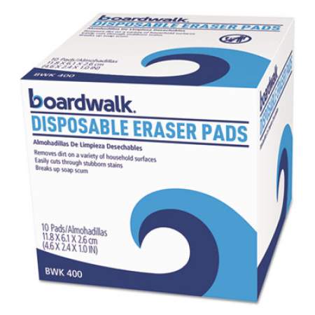 Boardwalk Disposable Eraser Pads, 10/Box, 16 Boxes/Carton (600CT)