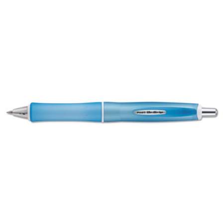 Pilot Dr. Grip Frosted Advanced Ink Ballpoint Pen, Retractable, Medium 1 mm, Black Ink, Blue Barrel (36253)