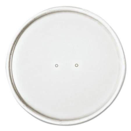 Dart Paper Lids for 16 oz Food Containers, Vented, 3.9" Diameter x 0.9"h, White, 25/Bag, 20 Bags/Carton (CH16A)