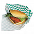 Grease-Resistant Paper Wraps and Liners, 12 x 12, Green Check, 1,000/Box, 5 Boxes/Carton (057950)