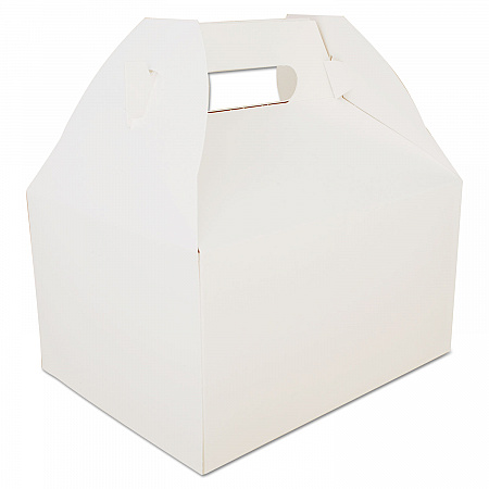 Carryout Barn Boxes, 9.06 x 7.06 x 5, White, Paper, 125/Carton (2715)