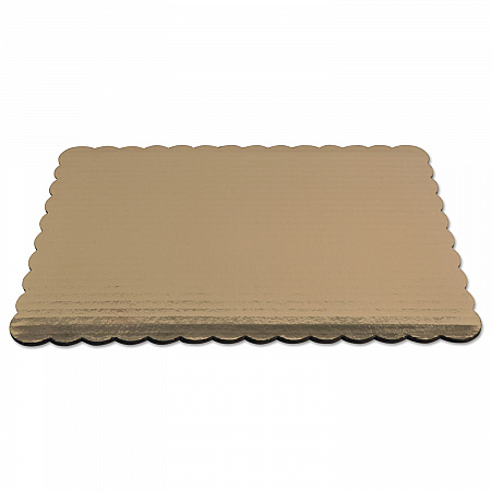 Gold Cake Pads, 1/4 Sheet, 10 x 14, Gold, Paper, 100/Carton (1645)