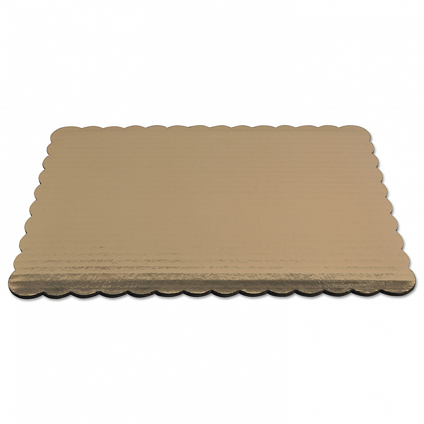 Gold Cake Pads, 1/4 Sheet, 10 x 14, Gold, Paper, 100/Carton (1645)