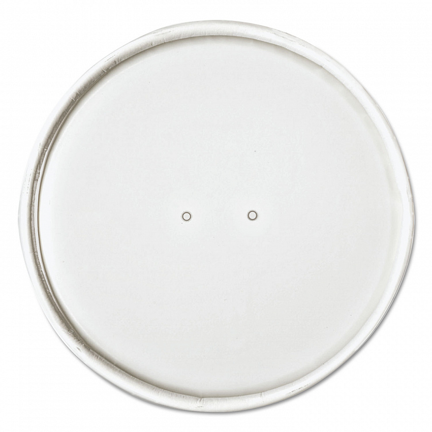 Paper Lids for Food Containers, For 32 oz Containers, Vented, 4.6" Diameter x 0.7" h, White, 25/Bag, 20 Bags/Carton (CH32A)
