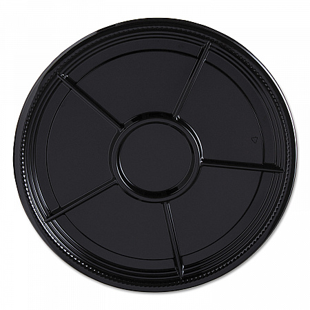 Caterline Casuals Thermoformed Platters, 6 Compartments, 12